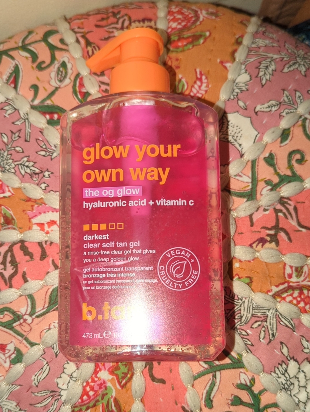 Glow Your Own Way The OG Glow Darkest Clear Self Tan Gel - Pink